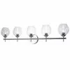 Dainolite Abii Vanity Light - 5-Light - 34.1-in - Polished Chrome