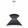 Dainolite Patricia Pendant Light - 1-Light - 18-in X 11.5-in - Polished Chrome/Black -Dainolite Shop 330733947 MainImage 001