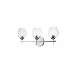 Dainolite Abii Vanity Light - 3-Light - 18.2-in - Polished Chrome