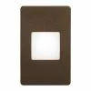 Dainolite Signature Rectangle Wall Light - LED - Indoor/Outdoor - 4.9-in - Bronze