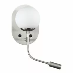 Dainolite Signature Wall Sconce - 1-Light - 6-in - Satin Chrome