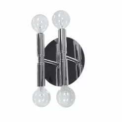 Dainolite Ava Wall Sconce - 4-Light - 5.9-in - Polished Chrome