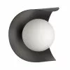 Dainolite Crescent Wall Sconce - 1-Light - 6.13-in - Matte Black -Dainolite Shop 330734017 MainImage 001
