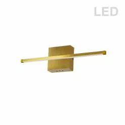 Dainolite Array Wall Sconce - 1-Light - 24.5-in - Aged Brass