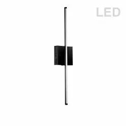Dainolite Array Wall Sconce - 1-Light - 24.5-in - Matte Black/White