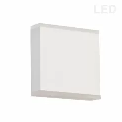 Dainolite Emery Wall Sconce - 2-Light - 4.88-in - Matte White