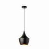 Dainolite Helsinki Pendant Light - 1-Light - Matte Black/Gold -Dainolite Shop 330762540 MainImage frCA