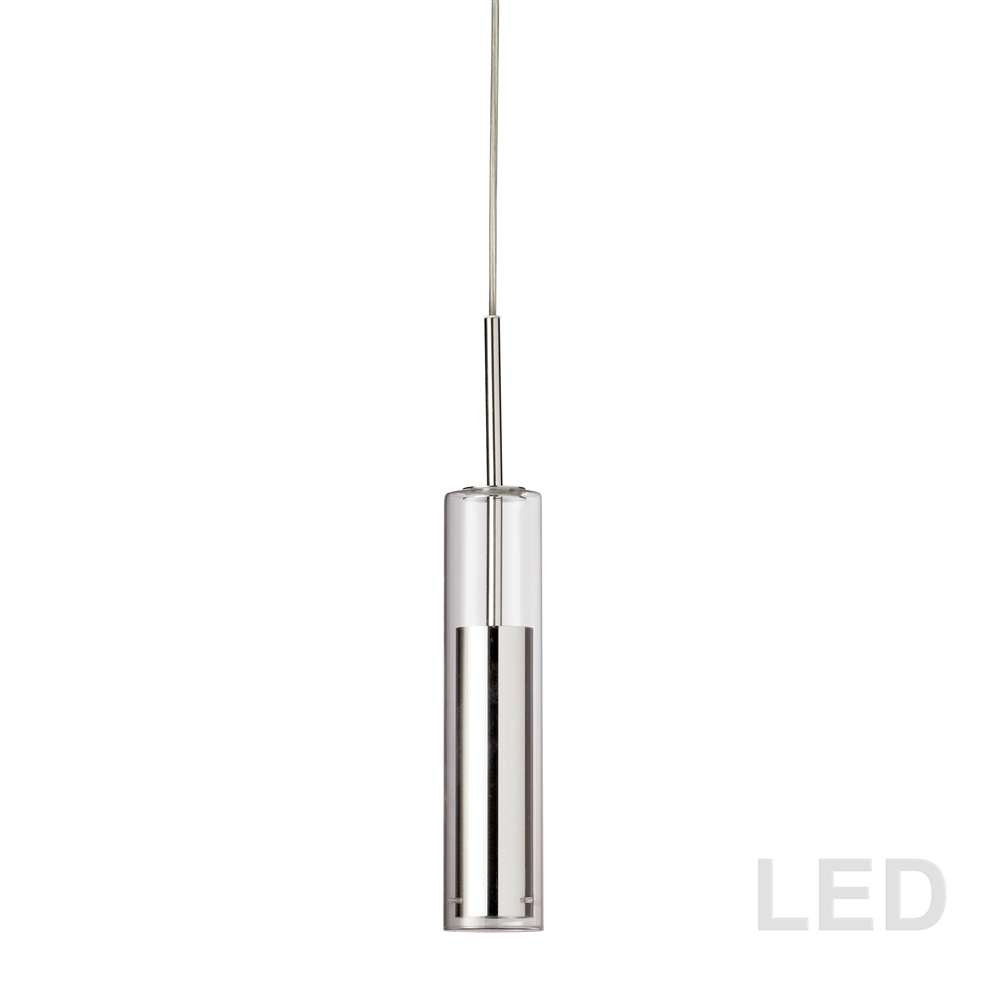 Dainolite Luna Pendant Light - 1-Light - Polished Chrome 3 Dainolite Luna Pendant Light - 1-Light - Polished Chrome