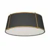 Dainolite Trapezoid 22-in Black Modern/Contemporary Incandescent Flush Mount Light -Dainolite Shop 330844793 MainImage 001