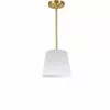 Dainolite Oversized Drum Modern/Contemporary White 10-in Pendant Light