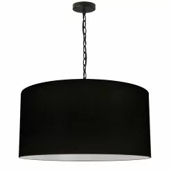 Dainolite Braxton Transitional Black 26-in Pendant Light