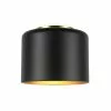 Dainolite 1-Pack Emilia 8-in Matte Black Transitional Incandescent Flush Mount Light -Dainolite Shop 330844862 MainImage 001