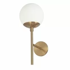 Dainolite 10.5-in W Dayana 1-Light Aged Brass De Style Moderne/traditionnel Halogen Wall Sconce