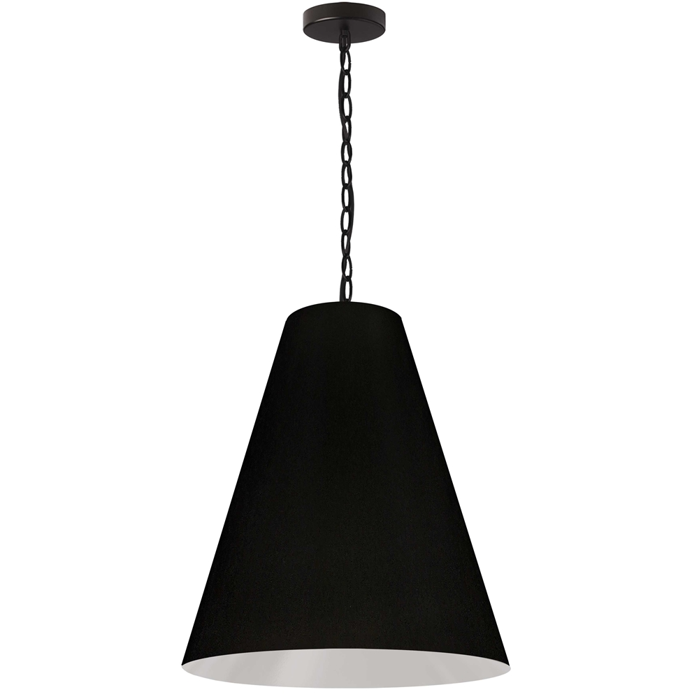 Dainolite Anaya Transitional Drum 20-in Black Pendant Light 3 Dainolite Anaya Transitional Drum 20-in Black Pendant Light