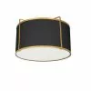 Dainolite Trapezoid 12-in Black Modern/Contemporary Incandescent Flush Mount Light -Dainolite Shop 330844902 MainImage 001