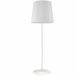 Dainolite 68.5-in Matte White Shaded Floor Lamp