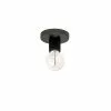 Dainolite 1-Pack Roswell 4.75-in Matte Black Transitional Incandescent Flush Mount Light -Dainolite Shop 330844918 MainImage 001