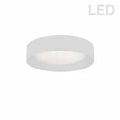 Dainolite 1-Pack 11-in White Modern/Contemporary Integrated LED Flush Mount Light