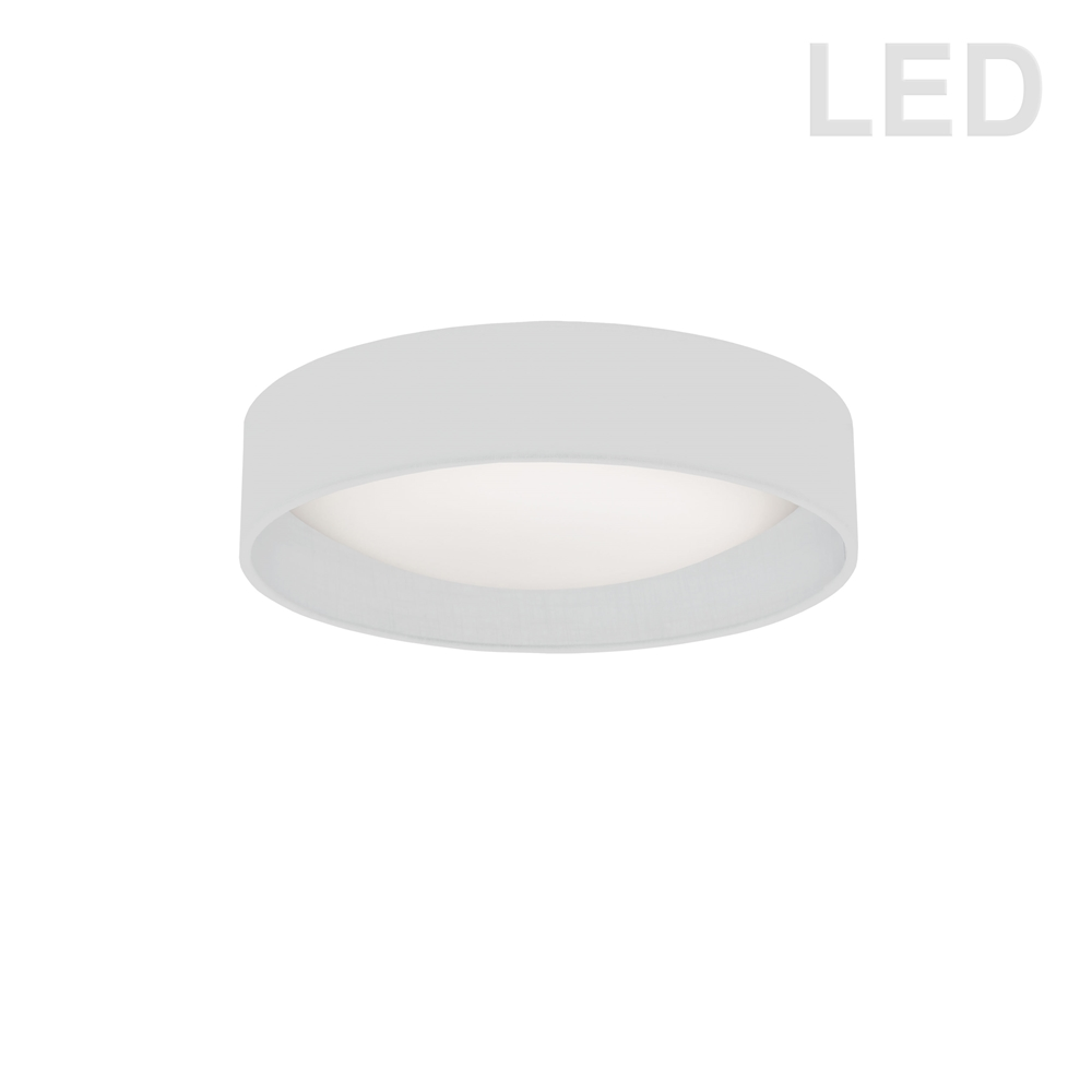 Dainolite 1-Pack 11-in White Modern/Contemporary Integrated LED Flush Mount Light 3 Dainolite 1-Pack 11-in White Modern/Contemporary Integrated LED Flush Mount Light