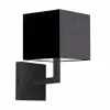 Dainolite 7.5-in W Lucas 1-Light Matte Black Modern Wall Sconce
