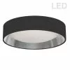 Dainolite 1-Pack 15-in Black/Silver Modern/Contemporary Integrated LED Flush Mount Light 1 Dainolite 1-Pack 15-in Black/Silver Modern/Contemporary Integrated LED Flush Mount Light -Dainolite Shop 330844940 MainImage 001