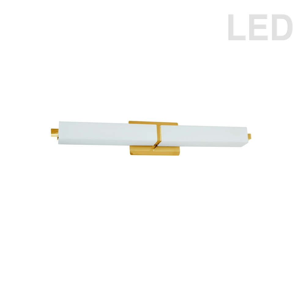 Dainolite 1-Light 27-in Brass Modern Vanity Light 3 Dainolite 1-Light 27-in Brass Modern Vanity Light