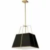 Dainolite Trapezoid Modern/Contemporary Black And Gold 18-in Pendant Light -Dainolite Shop 330844953 MainImage 001