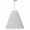 Dainolite Anaya Transitional Aged Brass And White 26-in Pendant Light