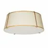 Dainolite Trapezoid 22-in Cream Modern/Contemporary Incandescent Flush Mount Light -Dainolite Shop 330844973 MainImage 001