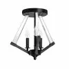 Dainolite Aalto 15-in Matte Black Modern/Contemporary Semi-Flush Mount Light -Dainolite Shop 330844976 MainImage 001