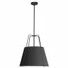 Dainolite Trapezoid Modern/Contemporary 18-in Black Pendant Light