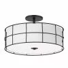 Dainolite Alcala 16-in Matte Black And White Transitional Semi-Flush Mount Light 2 Dainolite Alcala 16-in Matte Black And White Transitional Semi-Flush Mount Light -Dainolite Shop 330844985 MainImage 001