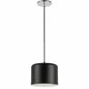 Dainolite Emilia Transitional Matte Black 8-in Pendant Light 2 Dainolite Emilia Transitional Matte Black 8-in Pendant Light -Dainolite Shop 330845010 MainImage 001