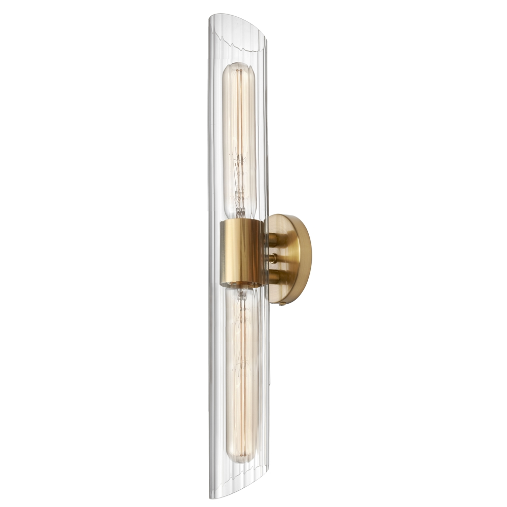 Dainolite Samantha 2-Light 25-in Brass Transitional Vanity Light 3 Dainolite Samantha 2-Light 25-in Brass Transitional Vanity Light