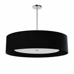 Dainolite Helena Modern/Contemporary Black 34-in Pendant Light