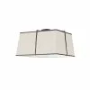 Dainolite Trapezoid 16-in Cream Incandescent Flush Mount Light -Dainolite Shop 330845034 MainImage 001