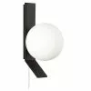Dainolite 5.5-in W Valemont 1-Light Matte Black Modern Halogen Wall Sconce