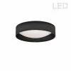 Dainolite 1-Pack 11-in Black/Clear Modern/Contemporary Integrated LED Flush Mount Light 2 Dainolite 1-Pack 11-in Black/Clear Modern/Contemporary Integrated LED Flush Mount Light -Dainolite Shop 330845069 MainImage 001