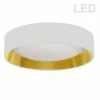 Dainolite 1-Pack 15-in White/Gold Modern/Contemporary Integrated LED Flush Mount Light 2 Dainolite 1-Pack 15-in White/Gold Modern/Contemporary Integrated LED Flush Mount Light -Dainolite Shop 330845113 MainImage 001