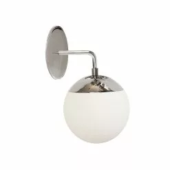 Dainolite 10.5-in W Dayana 1-Light Polished Chrome De Style Moderne/traditionnel Halogen Wall Sconce