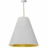 Dainolite Anaya Transitional White And Gold 26-in Pendant Light