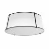 Dainolite 1-Pack Trapezoid 22-in White Modern/Contemporary Incandescent Flush Mount Light -Dainolite Shop 330845175 MainImage 001