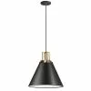 Dainolite Sonus Modern/Contemporary Matte Black 14-in Pendant Light