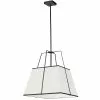 Dainolite Trapezoid Modern/Contemporary White And Black 18-in Pendant Light -Dainolite Shop 330845234 MainImage 001