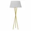 Dainolite Gabriela 61.5-in Aged Brass Tripod Floor Lamp With White Shade -Dainolite Shop 330845236 MainImage 001