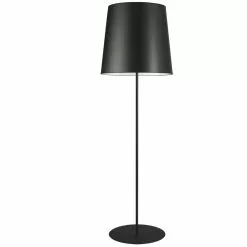 Dainolite 68.5-in Matte Black Shaded Floor Lamp