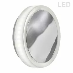 Dainolite 1.5-in W Topaz 1-Light Polished Chrome Modern LED Wall Sconce