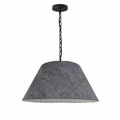Dainolite Brynn Transitional Grey 15-in Pendant Light