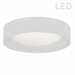 Dainolite 1-Pack 15-in White Modern/Contemporary Integrated LED Flush Mount Light