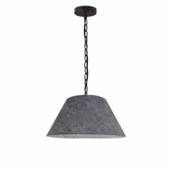 Dainolite Brynn Transitional Grey 14-in Pendant Light
